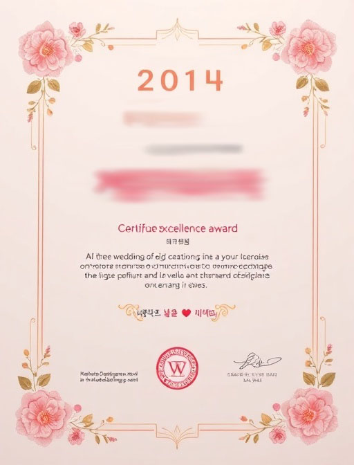 웨딩업계 우수상
